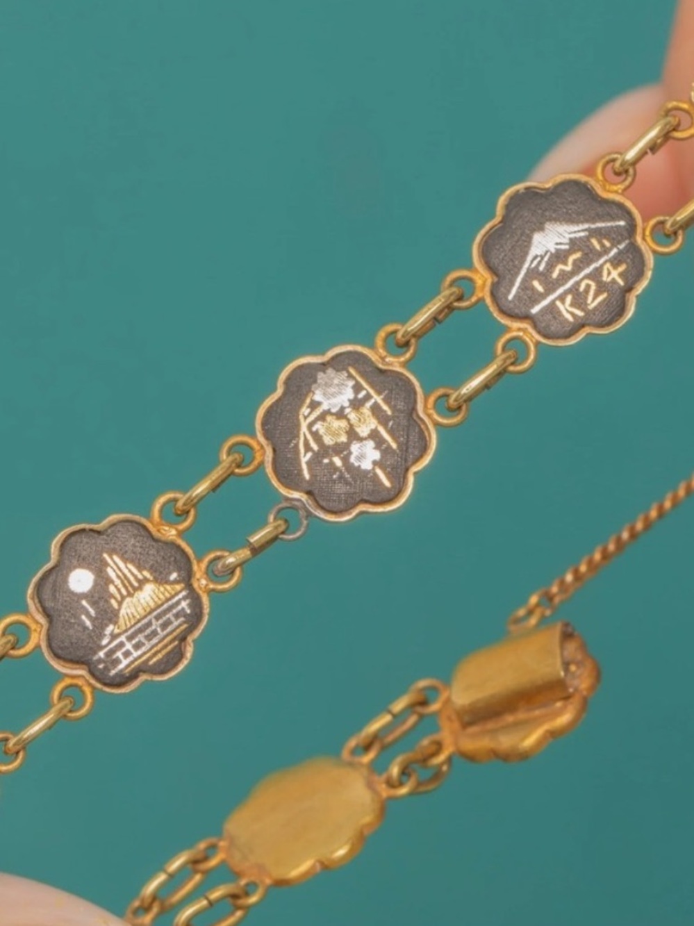 Antique Shakudo Bracelet - Picture 3 of 7